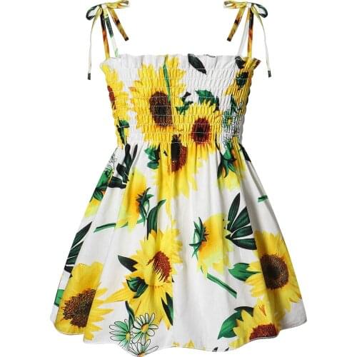 Kids Girls Fashion Sleeveless Print Dress casual Children Girls Stylish Dress For Daily Wear New Style 2021