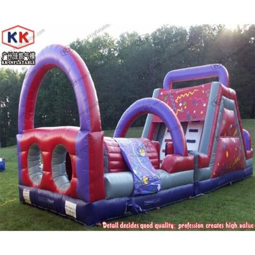 Dueling rookie extreme kids party hire inflatable bouncer slide obstacle
