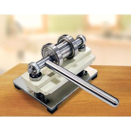 Double Wheel Hand Leather Cutting Machine Photo Paper PVC/EVA Sheet Cutter DIY Leather Die Cutting Punching Tool Manual Press