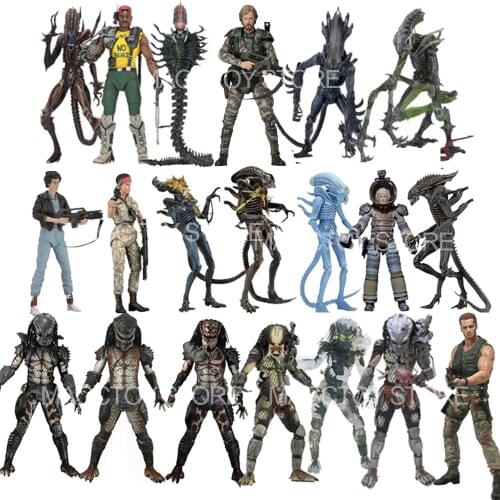 Alien Predator Figure Scorpion Snake Grid Warrior Xenomorph Warrior Jungle Hunter Stalker Guardian Action Figures Toy Gift