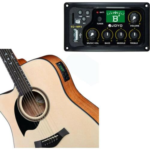 JOYO EQ-MP3 Acoustic Guitar Equalizer MP3 3 Band USB Guitar Pickup Preamp w/ Tuner LCD Display 1