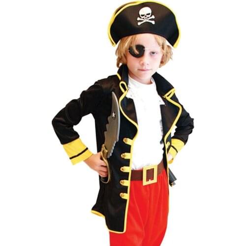 Fantasia cosplay Pirate Captain Halloween Christmas party costume suits stage performance suits carnival costume