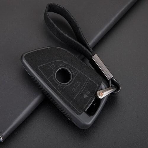 Leather TPU Car Key Case Cover for BMW G30 G30 X1 F48 X2 F39 X4 G02 X5 F15 G05 X6 F16 G11 G12 Series 5 7 Interior Accessories