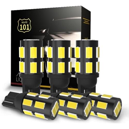 Route101 6pcs T15 W16W 921 LED 6000K White 12V Car Reverse Backup Light Bulb T10 W5W 5W5 194 168 Interior Dome Parking Auto Lamp