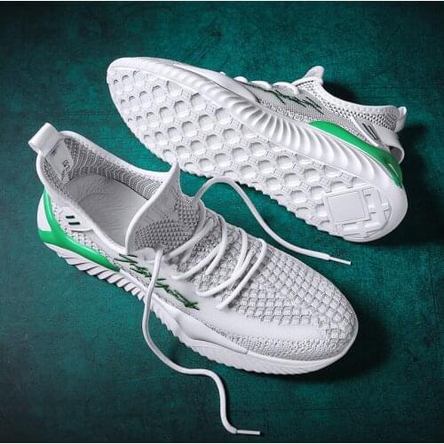 Men Leisure Shoes Spring Casual Shoes Men Causal For Sport Sapato Sneaker Sapatos Solid White Fashion Knitting 39 S Sneakers Man