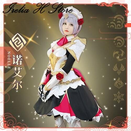 Noelle Cosplays Genshin Impact Noelle Cosplay Costume dress female Maid Dress Noelle