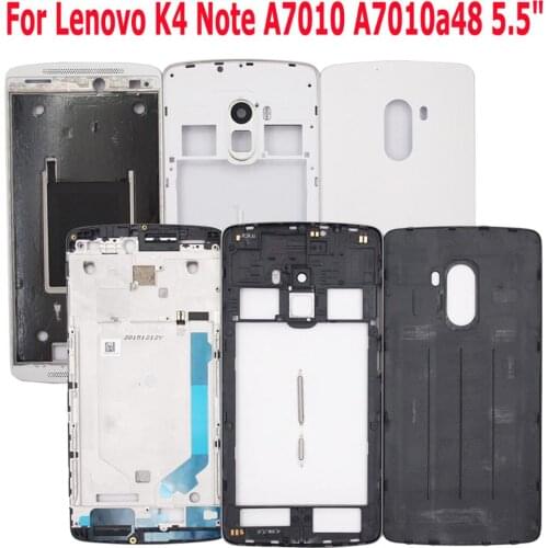 Shyueda 100% Orig New 5.5" For Lenovo K4 Note A7010 A7010a48 Rear Back Door Housing Battery Cover With Logo