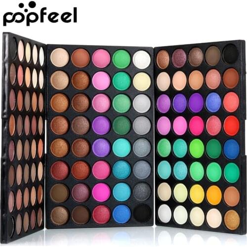Popfeel 40/120 Rich Colors Gliltter Eye Shadow Palette Matte Eyeshadow Women Beauty Eye Makeup Palette Shimmer Shinne EyeShadow