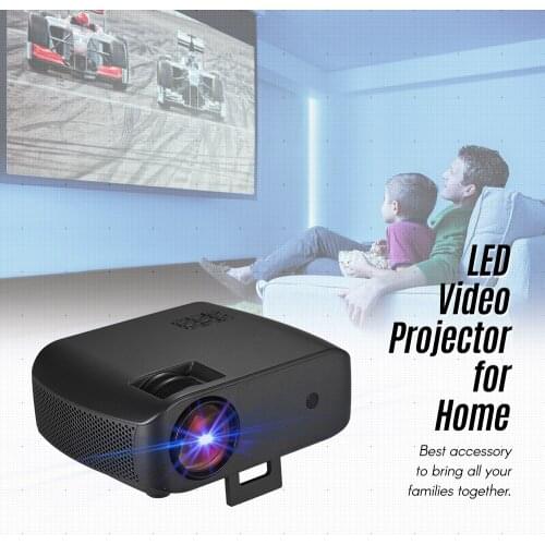 Portable LED Video Projector 2800 Lumen 15000:1 Contrast Ratio 1280*720P Resolution Full Color Display WiFi BT Connection