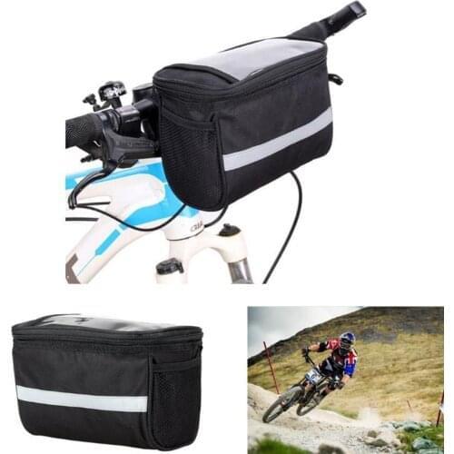 Bicycle Cycling Handlebar Bag Mountain Bike Front Pack Basket Portable Outdoor