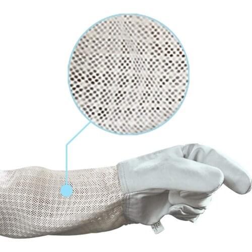 Ultra Mesh Beekeepers Gloves Three-layer Net Ventilation Protect Your Hands Fully Ventilated Goatskin Beekeeping Gloves