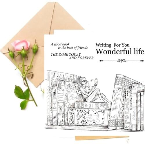 Assiduous Girl Clear Stamps For DIY Scrapbooking Card Making Stamps Fun Decoration Supplies