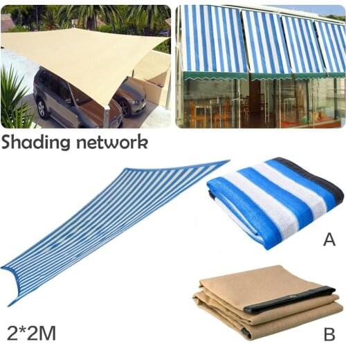 2x2M Thickened Square Canopy Balcony Household Punch Yard Decoration UV Sun Protection Net Outdoor Garden Pool Shade Net