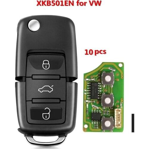 10 pcs/lot Xhorse VVDI2 Universal Remotes Key 3 Buttons Board For V-W V olkswagen B5 Type Mini Remote Programmer XKB501EN
