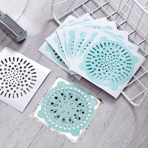 10pc Disposable Sink Strainer Shower Drain Hair Catcher Bath Stopper Plug Sink Strainer Filter Sticker Bathroom Kitchen Tools