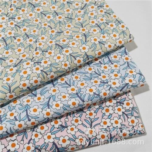 160x50cm Idyllic Small Floral Twill Cotton Sewing Fabric Handmade DIY Bedding Apron Smock Pajamas Cloth