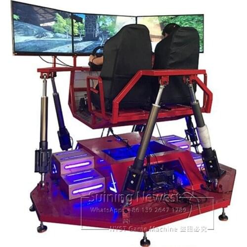 3 Screen Amusement Equipment Simulator 3D Video Coin Operated Drive Car Racing Arcade Game Machine For Teenagers Adults