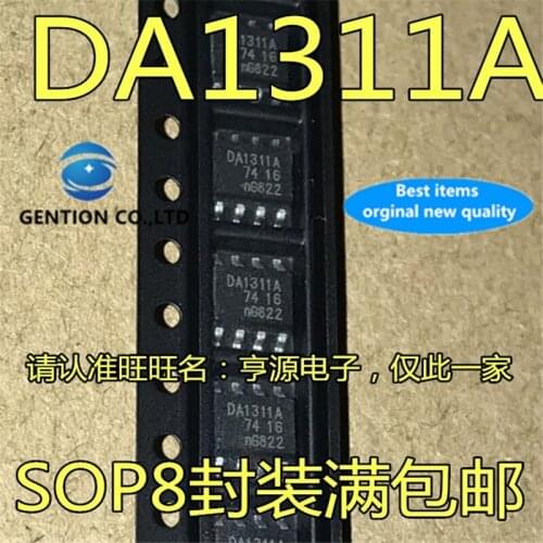 50Pcs DA1311A TDA1311A TDA1311AT SOP8 Stereo continuous calibration DAC chip in stock 100% new and original
