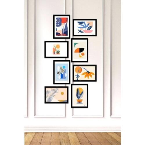 8 piece Frame Looking Mdf Table Set Creative Home Decor 2021 Summer Fashion