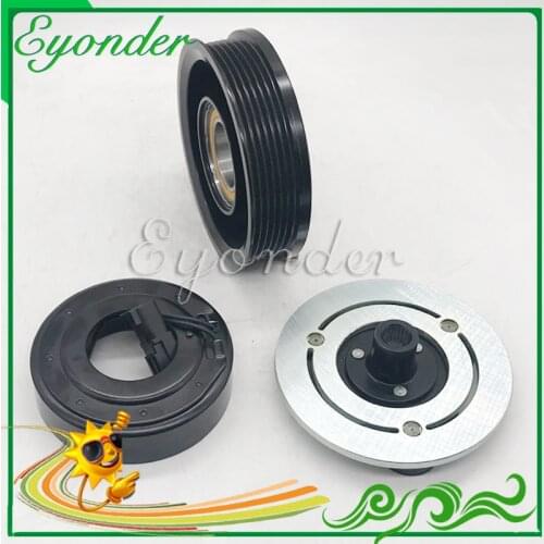 A/C A/C Compressor Magnetic Clutch Pulley 6PK VS16 for FORD FOCUS II 1.6 1.8 C-MAX CMAX 1.8 1306784 1341233 1355809 1439594