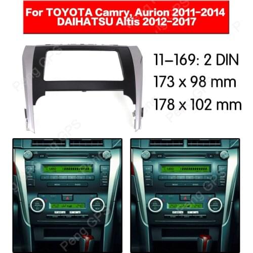 2 DIN Car Radio stereo Fitting installation adapter fascia For TOYOTA Camry Aurion for DAIHATSU Altis 2011+ Stereo Frame Fascias