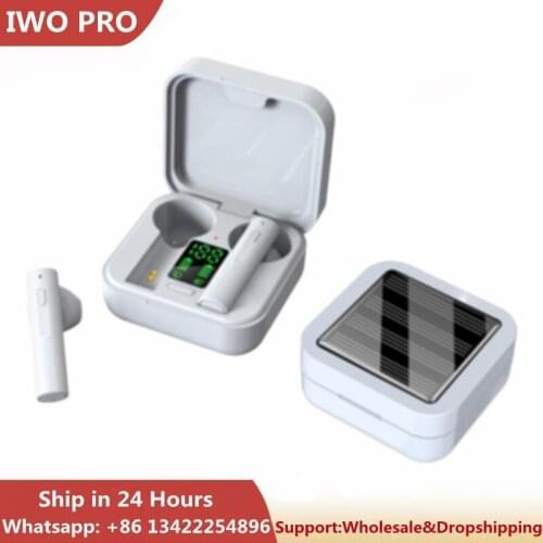 New Air 6 Plus Noise Cancelling Wireless Bluetooth 5.0 Air6 Pro Solar Charging Earbuds Earphones headset for Apple Huawei Xiaomi