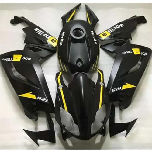 Bo Bodys For Aprilia RS 125 2006 2010 2011 ABS Matte black RS125 06 07 08 09 10 11 Fairing Injection molding