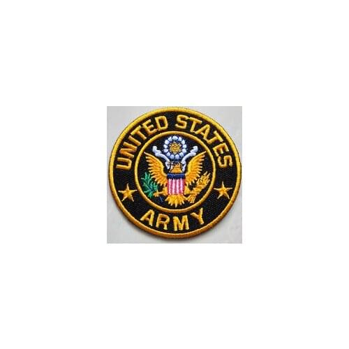 Cheap custom United States patches high quality US Logo Embroidered Iron on Patch hot sale us patche Embroidered