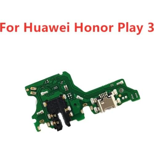 For Huawei Honor Play 3 USB Charger Port Dock Connector PCB Board Ribbon Flex Cable Charging Port Component Replacement Spare P