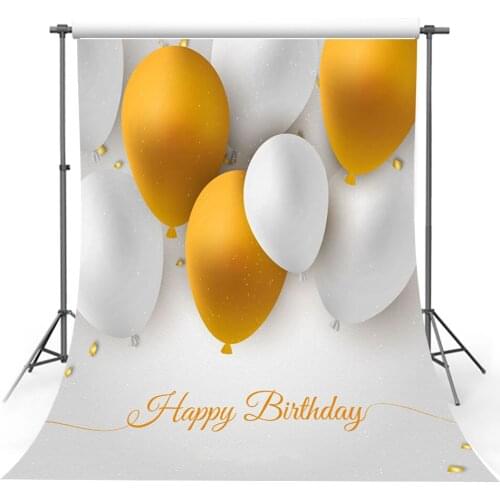 Avezano Photography Backgrounds Happy Birthday Party Banner Balloons Backdrops For Photo Studio Photocall Photozone Decoration
