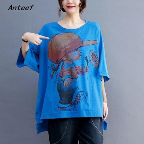 Short sleeve cotton vintage casual loose summer tee t shirt women t-shirt ladies tshirt 2021 tops streetwear clothing