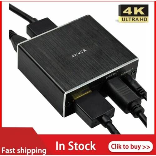 HDMI-compatible Audio Extractor Stereo Extractor Converter Optical TOSLINK SPDIF +3.5mm HDMI-compatible Audio Splitter Adapter