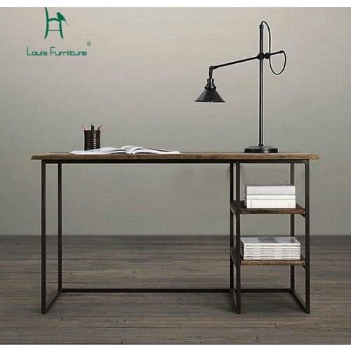 Louis Fashion Computer Desks Household Solid Wood Restoration