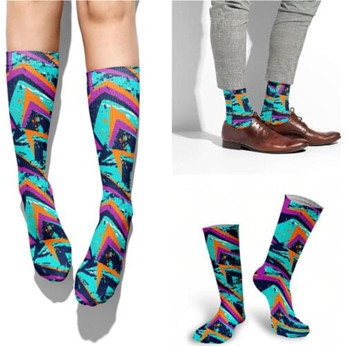 Hot Sale Fashion Socks For Man Woman Middle Tube Colorful Street Trend Skateboard Graffiti Socks Casual 3d Printd Socks Unisex