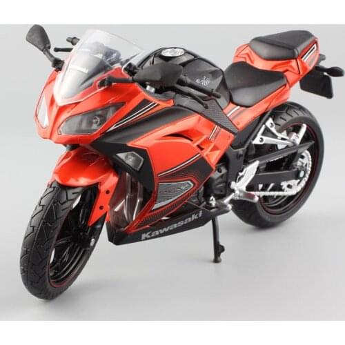 Diecast 1/12 Scale Ninja 250 300 Motorcycle Locomotive Model Cars Alloy Simulation Static Display Adult Collection Boys Gift