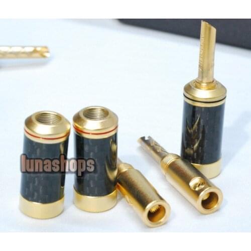 LN003786 Acrolink CF-101G Top rated Carbon Gold Plated Updated Banana Straight adapter