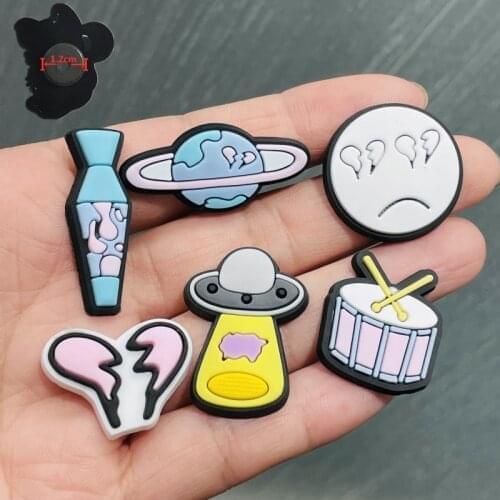 1PCS PVC Cute Cartoon Fridge Magnets Vase Planet Drum Kit Broken Heart Refrigerator Magnetic Sticker Souvenir Gifts Note Sticker