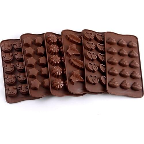 Many Silicone Mold Non-stick DIY Chocolate Mold Bar Ice Cake Decoration Tool Food Grade Easy To Clean Soft Kitchen Accessories