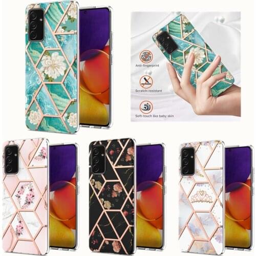 Marble Phone Case For Samsung Galaxy A01 Core A11 M11 A02 A02S A12 A22 A21s A217F A32 4G A51 A515 A52 A71 A715 A72 5G A82 Cover