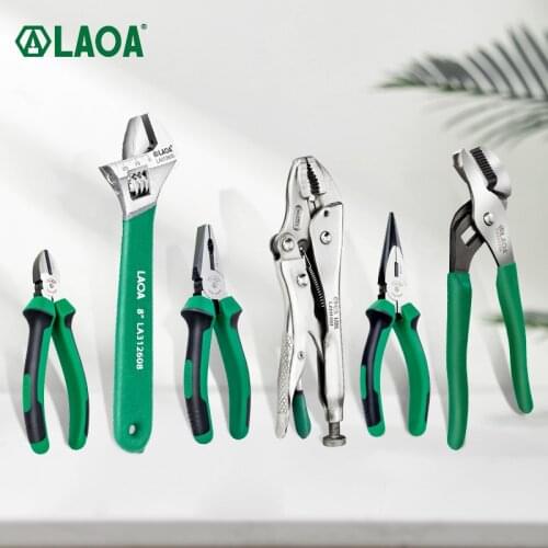 LAOA Multifunction Pliers Set Industrial Grade Wire Cutters/Locking pliers/Long Nose/Diagonal Nose Pliers