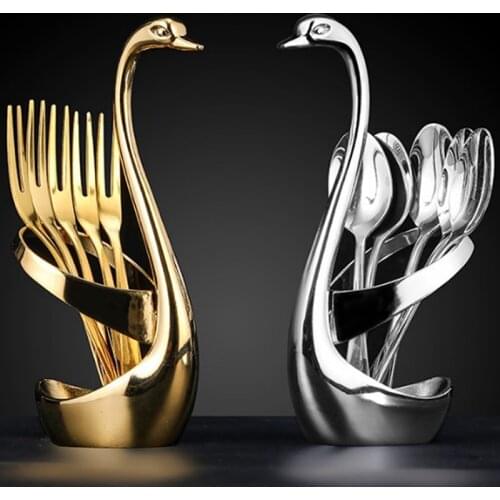 Fruit Base Holder Forks Set Stainless Steel Salad Dessert Forks