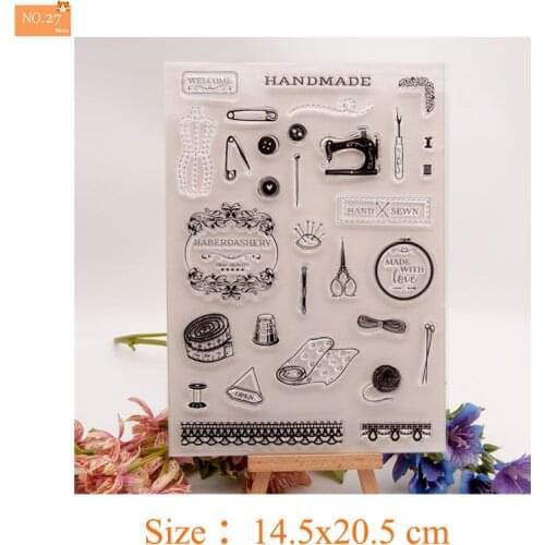 Tailor Tools Clear Silicone Stamps Stencil for DIY Scrapbooking Photo Album Decorative Transparent Stamp Sheets 2021 New