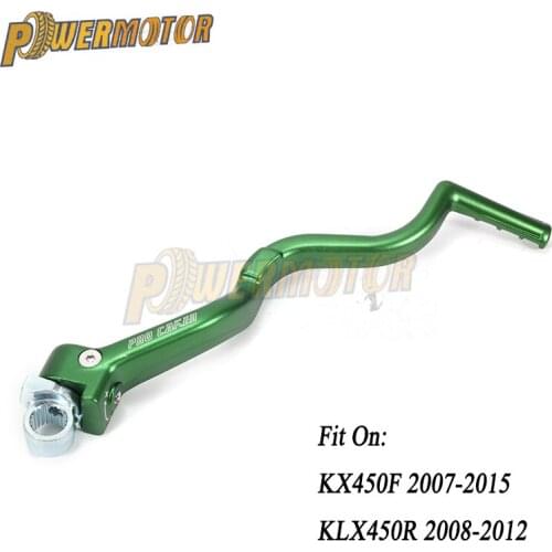 Motorcycle Starter Lever Forged Kick Start Pedal For Kawasaki KX450F 2007-2015 KLX450R 2008 2012 2009 2010 2011 Pit Bike