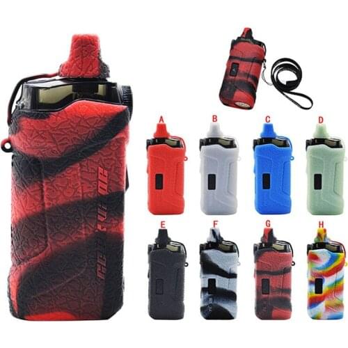 A Silicone Case For Geekvape Aegis Boost Plus Kit Texture Rubber Sleeve Shield Wrap Skin Protective Cover With Lanyard
