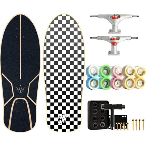 Skateboard 29"X9.8", 7-Layer Maple Skateboard Womens Mini Skateboard Free Pedal Brush Street Skateboard Gift for Beginners