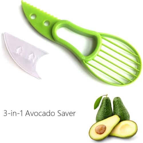 3in1 Avocado Peeler Fruit Peeling Knife Pulp Separator Chopping Plastic Knife Kitchen Vegetable Tools Household Accessories