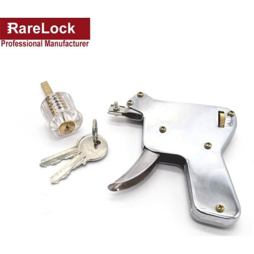 Cutaway Door Lock Cylinder Transparent Training Skill Visable Practice Pick Tool for Locksmith Beginner Rarelock MMS281 cc