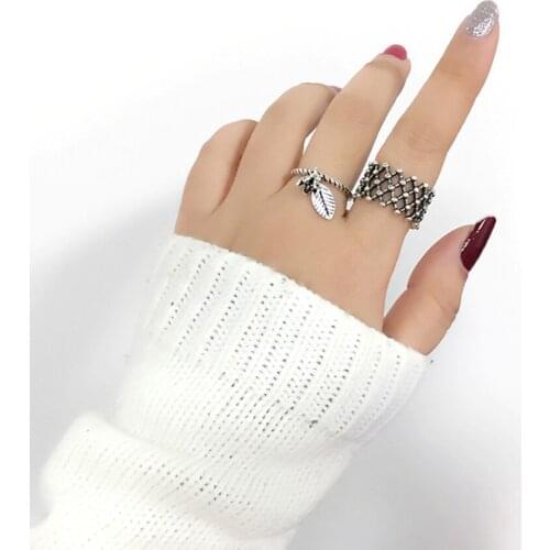 925 Sterling Silver Vintage Ring For Women Opening Thai Silver Finger Ring