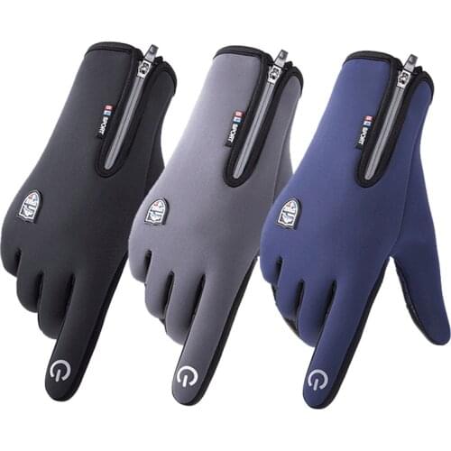 Winter Touch Screen Snow Windstopper Gloves Knitted Mittens Warm Soft Gloves Waterproof Windproof Screen Induction Glove