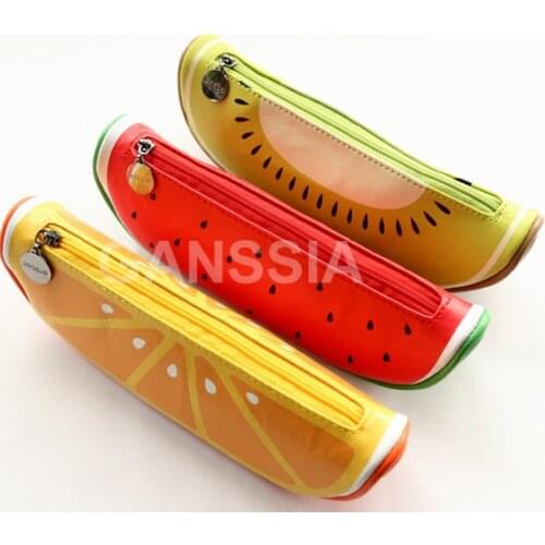 1pc/lot Creative fruit design Pencil Bag Stationery Supplies Pencil Case(tt-4448)